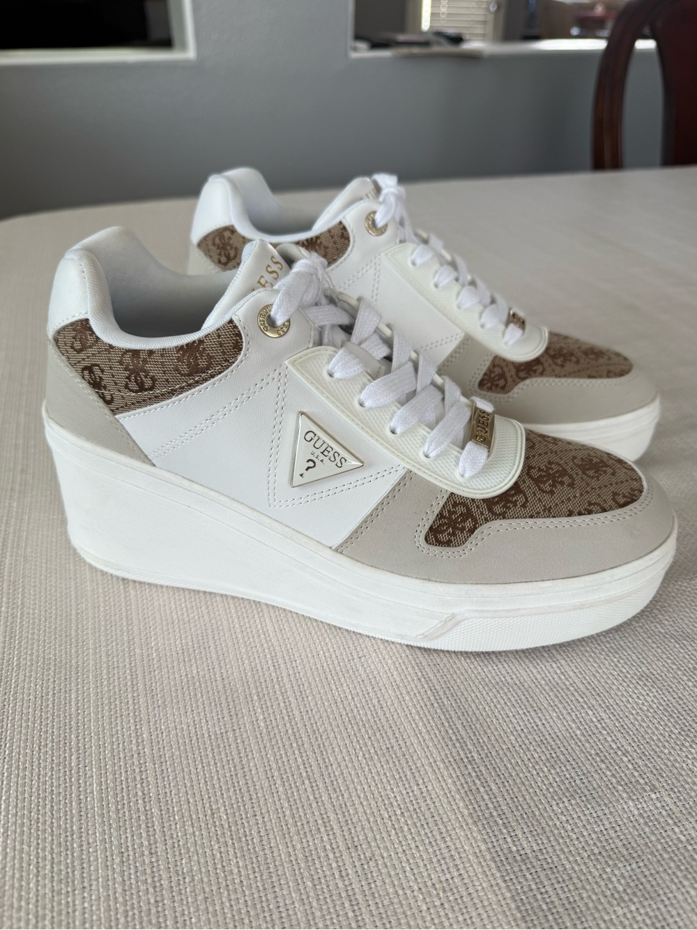GUESS multi Ruzinn  Lace-Up wedge Sneakers